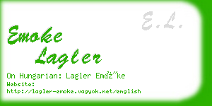 emoke lagler business card